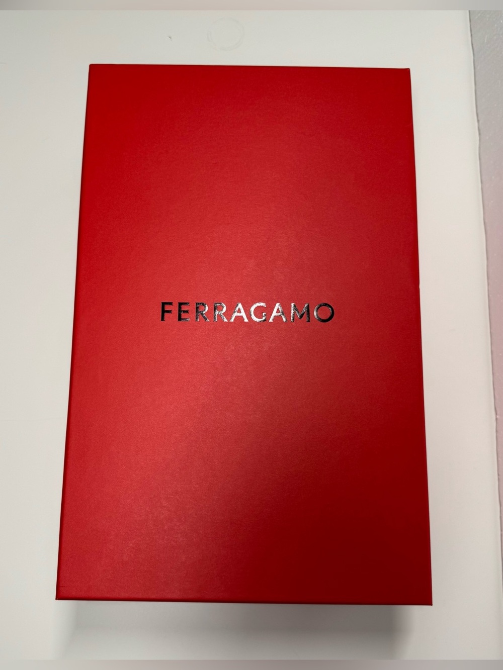 Authentic Ferragamo Large Red Empty Shoe Box Gift Box- Box Only- 14x9x5